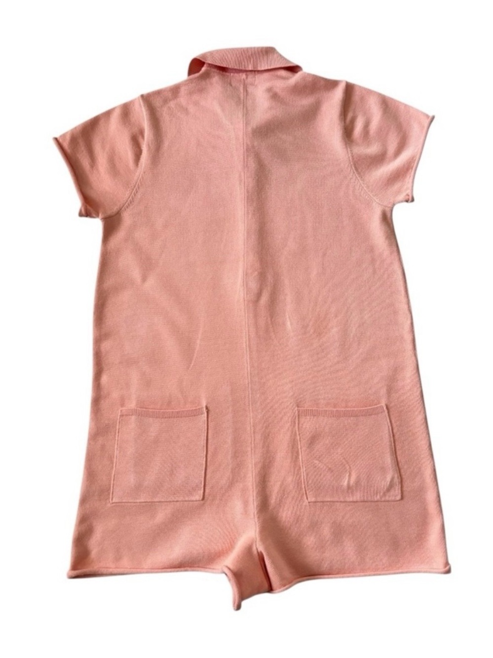Show Me Your MuMu Gio Romper Size Small Cantaloupe Orange Soft Knit - Picture 4 of 6